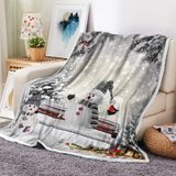 Cobertor Bzhilja Winter Christmas Snowman Snowflake