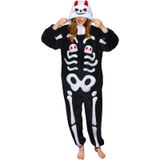 Pijama De Pelúcia Para Adultos Onesie Olaola Skeleton, Fantasia De Halloween