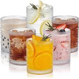 Conjunto De 6 Copos Homevogue Hobnail Vintage De 360 Ml