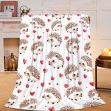 Cobertor Fuzawet Hedgehog Super Soft Cozy Fleece 100% Flanela