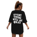 Camiseta Feminina Soly Hux Com Estampa Gráfica De Tamanho Grande Para Verão