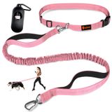 Coleira De Cachorro Hands Free Laqibak, Cintura Ajustável, Rosa