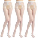 Meia-calça Verdancy Plus Size Sheer Crotchless Shimmery 120 Kg
