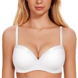 Camiseta De Mergulho Acolchoada Bra Wingslove Push Up Branca 32d Feminina