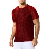 Camisa Arjen Kroos Masculina Shiny Sequin Disco Rave Nightclub