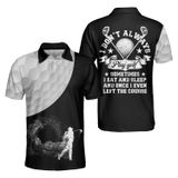 Camisa Polo De Golfe Pigmoo Funny Crazy Para Homens De Manga Curta
