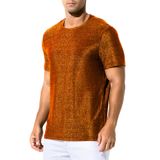 Camisa Arjen Kroos Masculina Shiny Sequin Disco Rave Nightclub