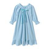 Camisola De Flanela Feminina Sisa Chaska, Inverno, 3-12 Anos, Azul