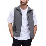 Colete Masculino Gihuo, De Golfe, Leve, Fotográfico, Pesca, Viagem, Cinza
