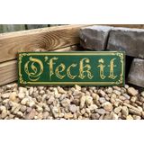 Lata Metálica Sign Eletina Retro Feck It Welcome 30x20 Cm