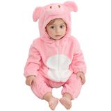 Macacão Unissex Para Animais De Estimação, Macacão Infantil Com Capuz, Rosa, 15-18m