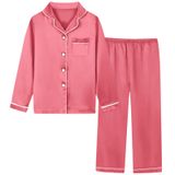 Pijamas Schbbbta Para Meninas, Seda Acetinada, Manga Comprida, 2 Unidades De 9 A 10 Anos