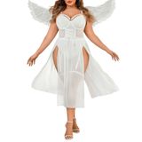 Bodysuit De Lingerie Teddy Avidlove Branco Para Mulheres Plus Size