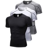 Camisa De Compressão Queerier Para Homens De Manga Curta Para Ginástica