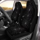 Capa De Assento De Carro Bulopur Halloween Black White Spider Web X2
