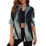 Blusa Feminina Deer Lady Com Botões, Verde, Tamanho S