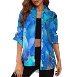 Blusa Feminina Deer Lady Com Botões E Manga Comprida