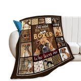 Cobertor Nopenta Boxer Dog Puppy Fuzzy Plush Ultramacio 50x40cm