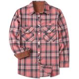 Camisa Masculina Sangtree De Flanela De Manga Comprida Xadrez Com Botões