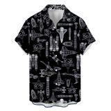 Camiseta Masculina Aerospace Machine Astronaut Space Black