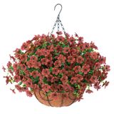 Cesta Suspensa De Flores Artificiais Ammyoo Autumn Decor