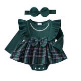 Roupas Itfabs Baby Girl Romper Dress Roupa De Natal 3-6m