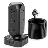 Power Strip Tower Tentrend Com 12 Tomadas Ac E 8 Portas Usb