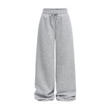 Calça De Moletom Soly Hux Para Menina, Reta, Larga, Cinza Claro, 10y