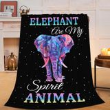 Cobertor Fuzawet Elephant Fleece Throw 100x125cm Para Crianças