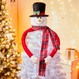 Decoração De Natal Christmas Tree Hugger Snowman