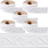 Papel De Parede Border Craspire 443 Cm X 5 Cm Crown Molding White