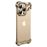 Capa Da Série Doulings Frameless Para Iphone 16 Pro Max - Dourada