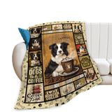 Cobertor Exroozy Funny Border Collie Para Crianças, Homens E Mulheres, 127 X 102 Cm