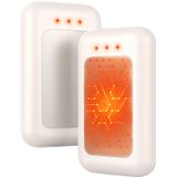 Aquecedor De Mãos Jerritte Electric Recarregável, Pacote Com 2 Unidades, 16h Ivory