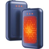Aquecedor De Mãos Jerritte Electric Recarregável 16 Horas, Pacote Com 2 Unidades, Azul