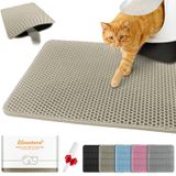 Tapete De Areia Impermeável Para Gatos Blissstorm Double Layer Eva Khaki