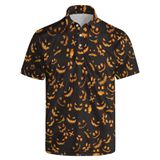 Camisa Polo Qavhigk Funny Hawaiian Horror Halloween Para Homens