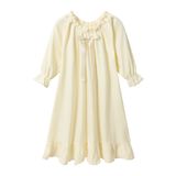 Camisola De Flanela Feminina Sisa Chaska, Inverno, 3-12 Anos, Branca