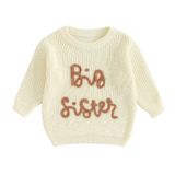 Suéter De Malha Para Menina Chaukareaul Big Sister Little Sist