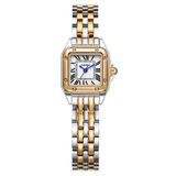 Relógio Feminino Fanmis Vintage Square Luxury À Prova D&#39;água Dourado