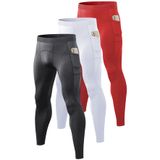 Calças De Compressão Queerier Athletic Leggings Masculinas, Pacote Com 3