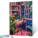 Kit Paint By Numbers Aihonmin Bohemia Modern Art Style