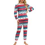 Pijama De Natal Opemiby Para Mulheres De Manga Comprida Com Jogger Xl