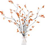 Galhos Artificiais De Ficus Sggvecsy Fall 120 Cm Com 4 Hastes X4