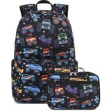Mochila Escolar Ledaou Kids Com Lancheira Para Meninos E Meninas