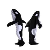 Macacão Com Capuz Whale Blanket Diuudi Soft Plush Para Adultos E Crianças
