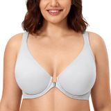 Sutiã Feminino Calvena Racerback Com Fecho Frontal E Cobertura Total