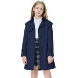 Casaco Impermeável Betusline Feminino Com Peito Duplo 2gg Azul Marinho