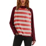 Camisa Feminina Panadila Color Block, Listrada, Gola Alta M