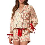 Pijama Feminino Yiulangde Quebra-nozes De Natal, Seda E Cetim